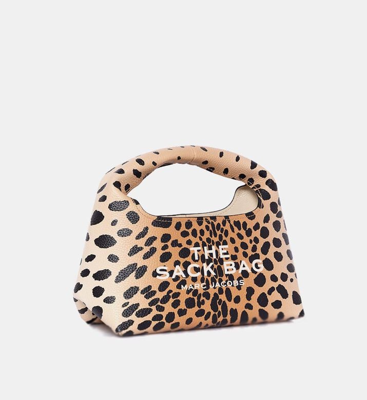 The Cheetah Leather Mini Sack Bag The Cheetah Leather Mini Sack Bag