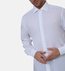 قميص قطن أكسفورد بنقشة ميكرو