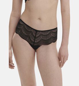 Simone Perele Karma Seamless Lace Shorty Brief, Black, Xl, Model View
