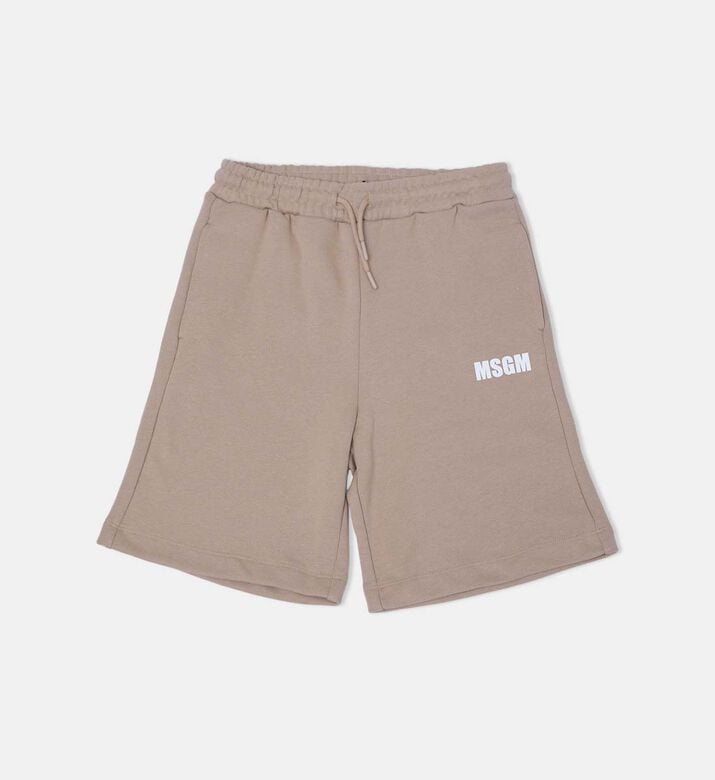 Elasticated Drawstring Fleece Bermuda Shorts