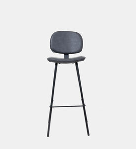 Home Deco and More Nappo Metal Bar Chair, Dark-grey, Packshot View