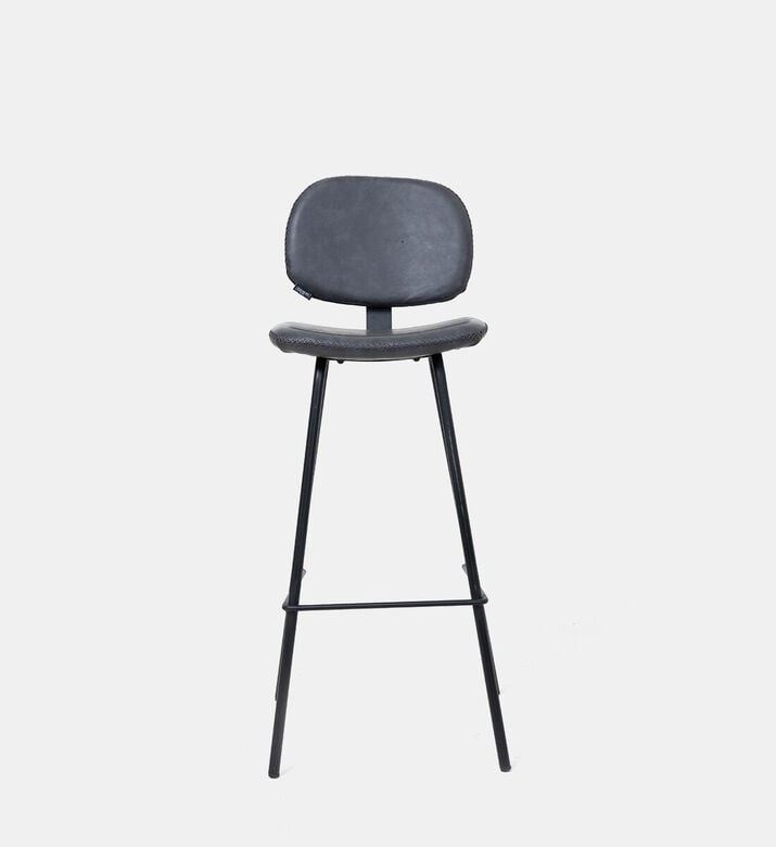 Home Deco and More Nappo Metal Bar Chair, Dark-grey, Packshot View