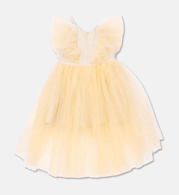 Poca and Poca Tulle Ruffle-detail Flared Dress, Packshot View