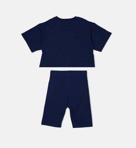 Teddy Bear-print Shorts Set