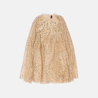 Raindrop Smocked Flared Dress