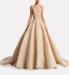 Michael Cinco Strap Gown Maxi Dress, Model View
