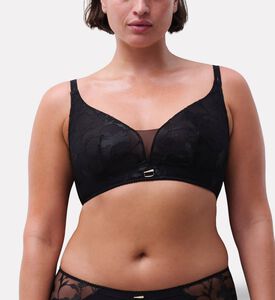 Chantelle Intricate Floral Embroidered Lace Bra, Model View