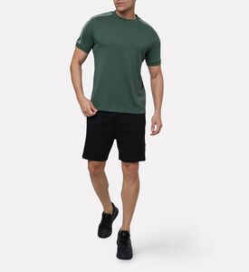 EA7 Short-sleeve Crewneck T-shirt, Green, L, Model View