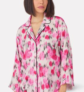 DKNY Satin Long Pajama Set, Model View