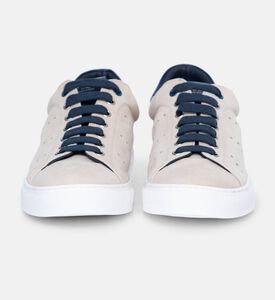Suede Low-top Contrast Trim Sneakers
