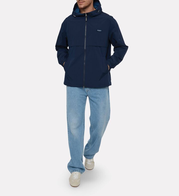 Hackett London Heritage Zip Fastening Hooded Jacket, Model View