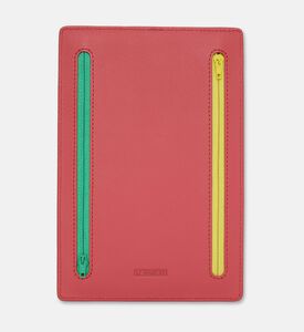 Le Marais 101 Contrasting Zippers Rectangular Organizer, Red, Packshot View