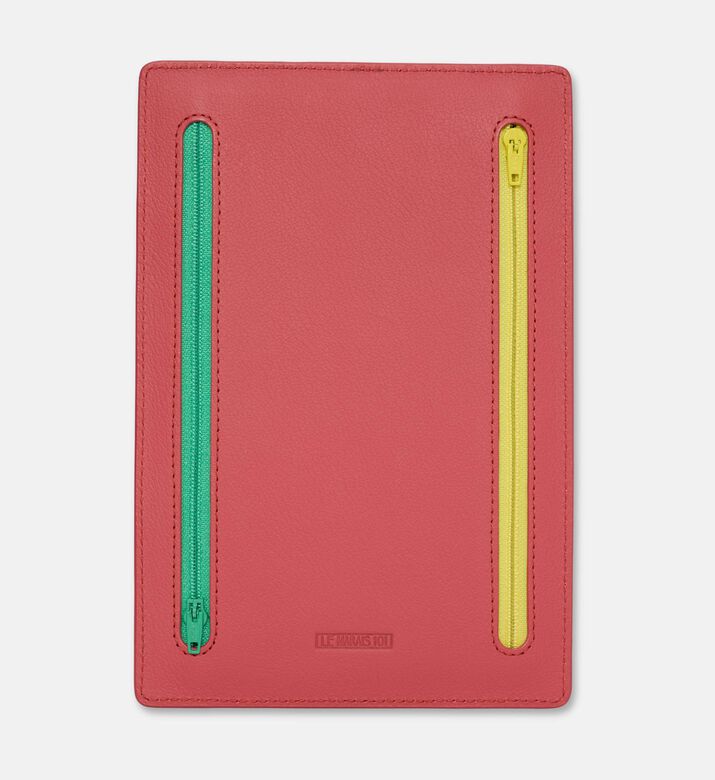 Le Marais 101 Contrasting Zippers Rectangular Organizer, Red, Packshot View