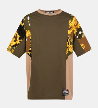 Cotton Baroque-print T-shirt