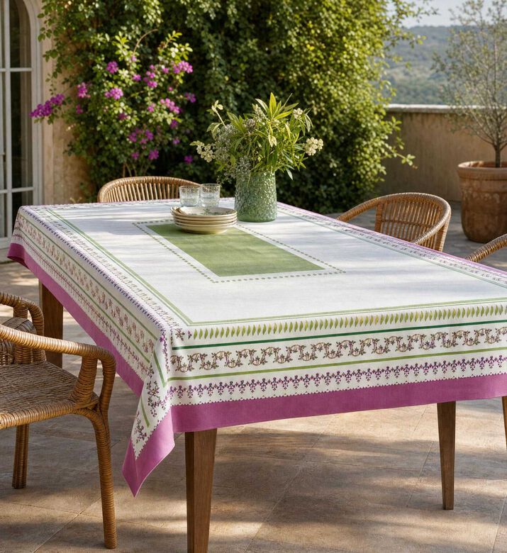Baci Milano Amazzonia Rectangular Tablecloth, Model View