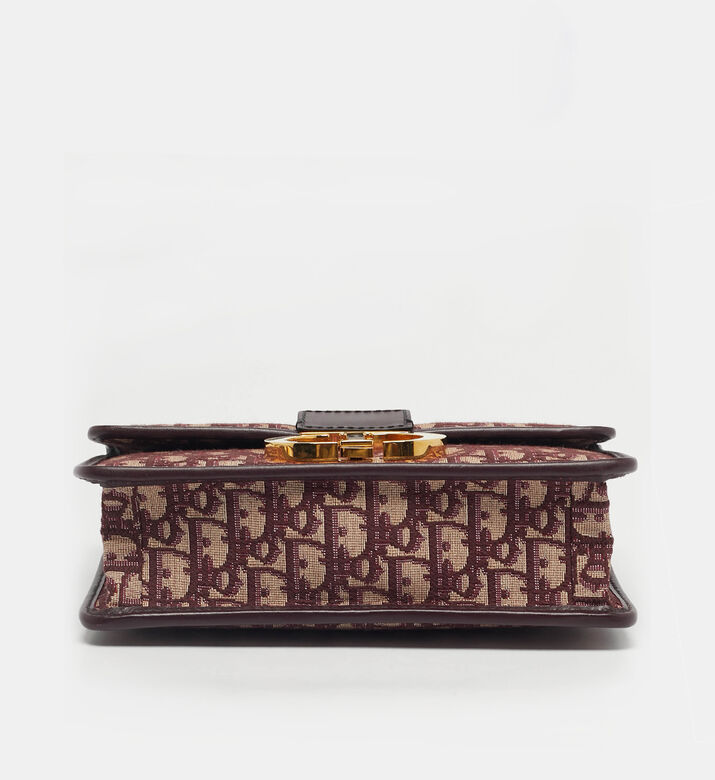 Dior Preowned Dior Burgundy Oblique 30 Montaigne Shoulder Bag, Packshot View