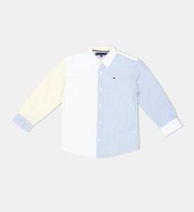 Boy Mixed Striped Seersucker Shirt