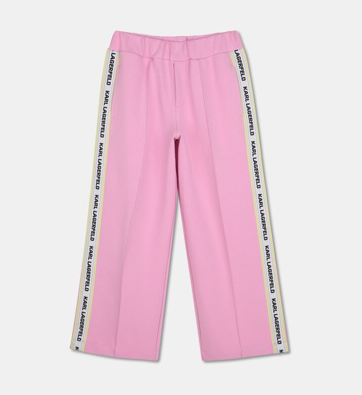 Karl Lagerfeld Logo Tape Wide-leg Jogger Pants, Packshot View
