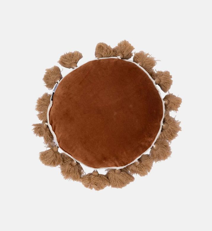 وسادة قطنية مستديرة بشراشيب من هومي