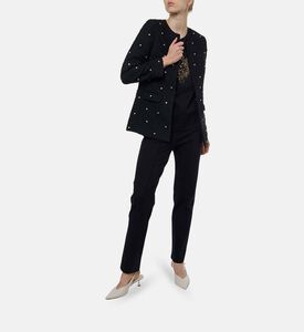 Weill Tweed Rhinestone-embellished Jacket, Model View