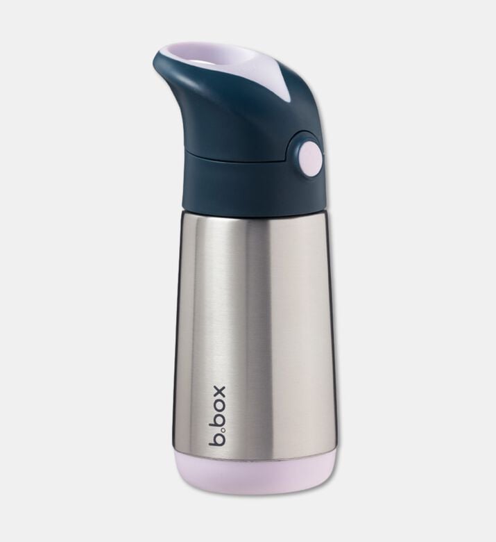 B.Box Insulated Straw Kids Bottle, Indigo, Packshot View
