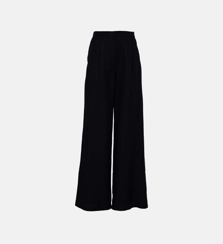 Linen French Pockets Palazzo Pants
