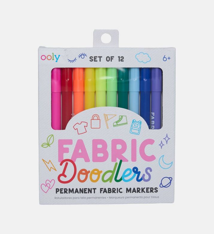 Fabric Doodlers 12-piece Markers Set