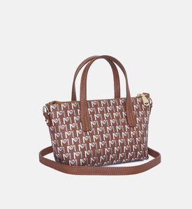 Maya.M The Baby Monotype-print Tote Bag, Terracotta, Packshot View