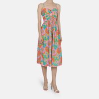 Sleeveless Sweetheart Collar Dress