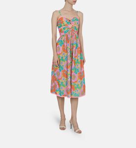 فستان بدون أكمام بياقة بشكل قلب