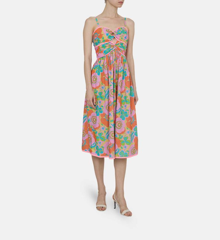 فستان بدون أكمام بياقة بشكل قلب