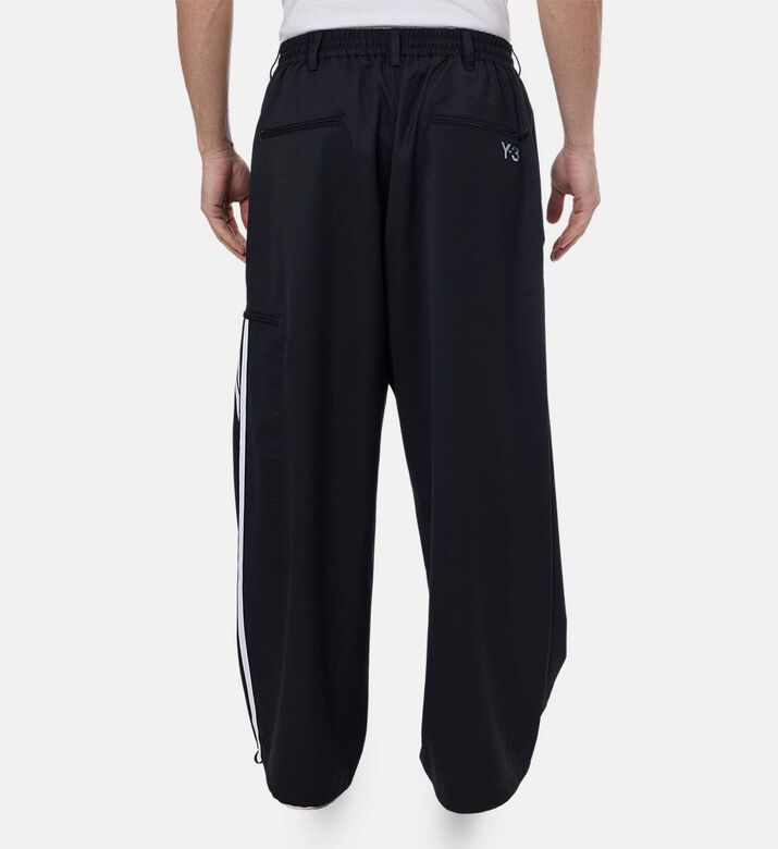 بنطال رياضي واسع الساقين بخصر مطاطي ورباط