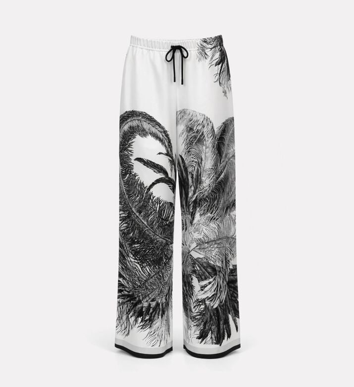 The Attico Abstract-print Button Closure Pants, Packshot View