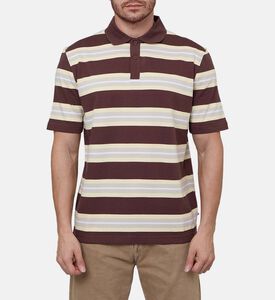 قميص بولو قصير الأكمام قطن عضوي بقصة عادية