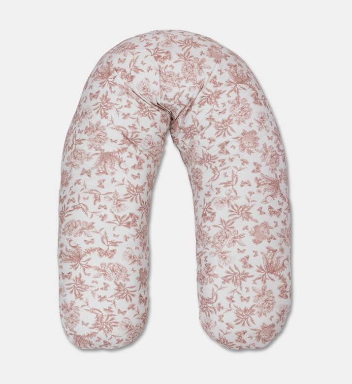Tartine et Chocolat Jouy Pattern Decorative Pillow, Pink, Packshot View