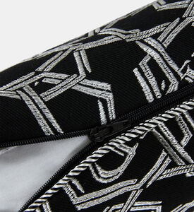 Philip Plein Chain Design Pillowcase, Black, 40x40-cm, Packshot View