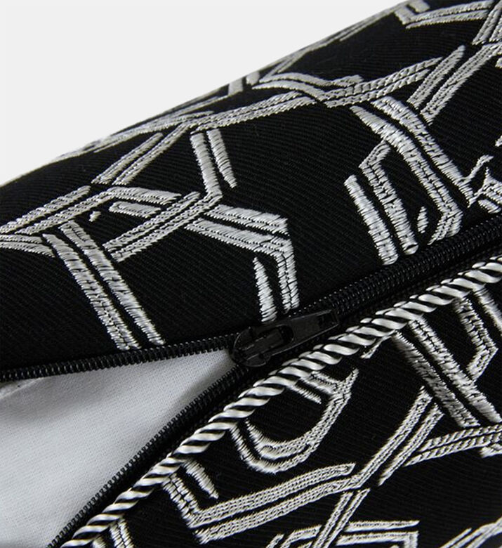 Philip Plein Chain Design Pillowcase, Black, 40x40-cm, Packshot View