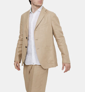 سترة بليزر نصف مبطنة بتصميم مقسم