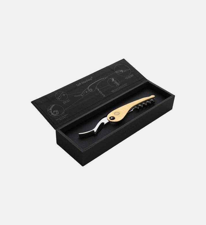 Atelier du Vin Soft Machine Brass Corkskrew, Packshot View