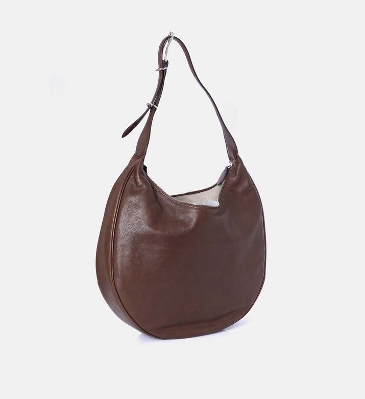 Leather Crescent-shape Bag