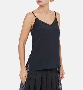 الحرير بلا أكمام تانك الأعلى