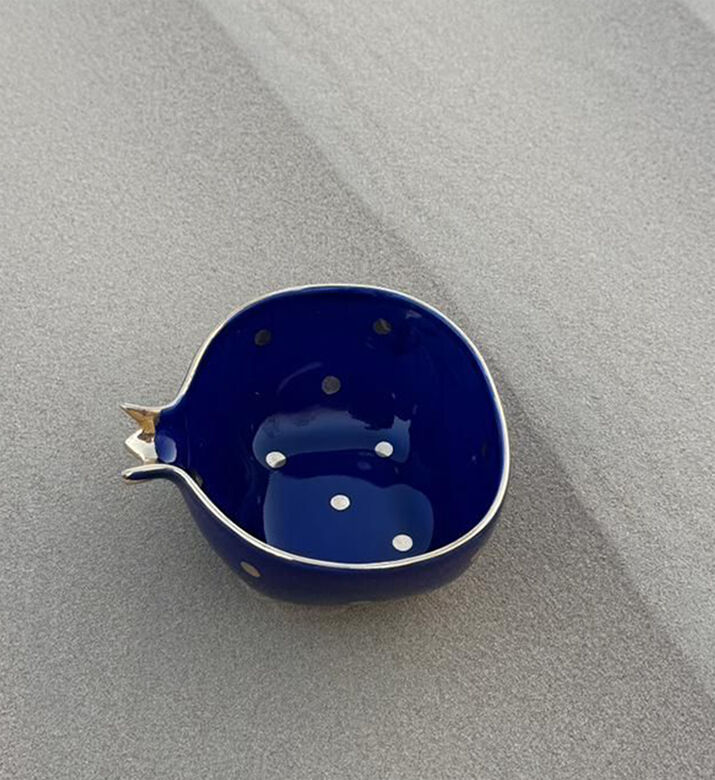 Tohfa Luxe Bowl Half Pomegranate, Blue, Packshot View