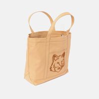 Canvas Tote Bag With Fox Head