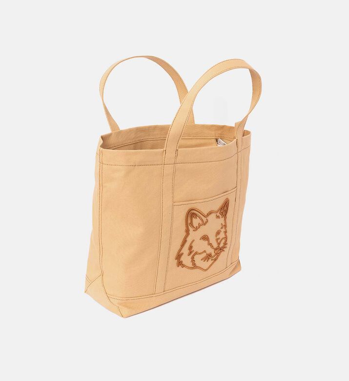 Canvas Tote Bag With Fox Head