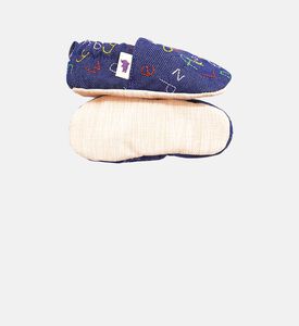 Denim Alphabet Non-slip Moccasins