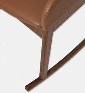 Home Deco and More Isa Walnut Wood Rocking Chair, Packshot View