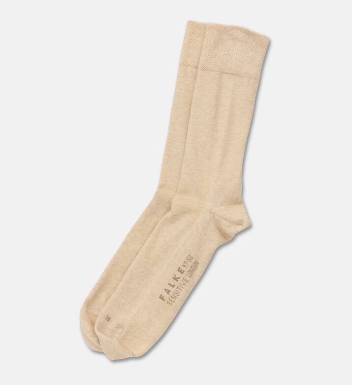 Falke Ribbed Plain Socks, Sand-mel., 47-50, Packshot View