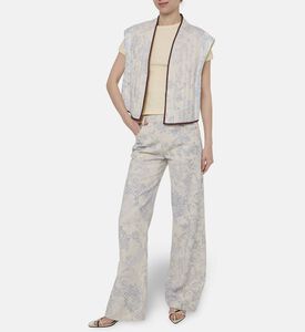 Forte-Forte All-over Floral-print Regular-fit Pants, Model View