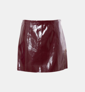 تنورة نوكس جلد لامع