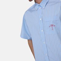 Cotton Striped Short-sleeve Shirt